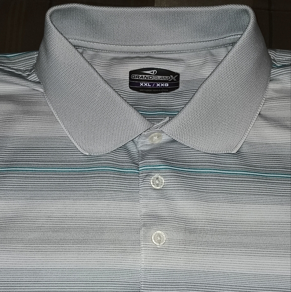 Men's Grand Slam Polo Shirt Classic Striped Design XXL - Picture 5 of 7